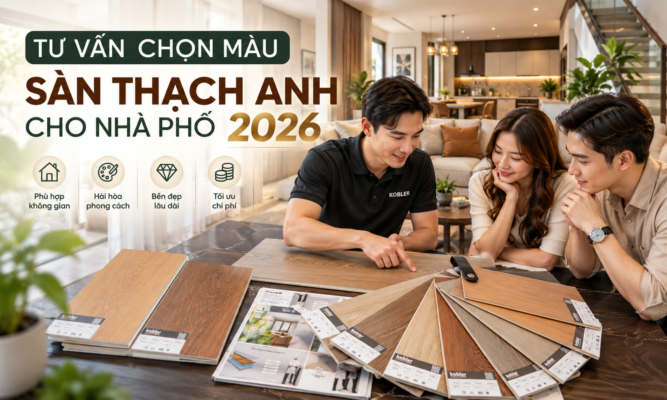 Tư vấn chọn màu sàn thạch anh cho nhà phố 2026